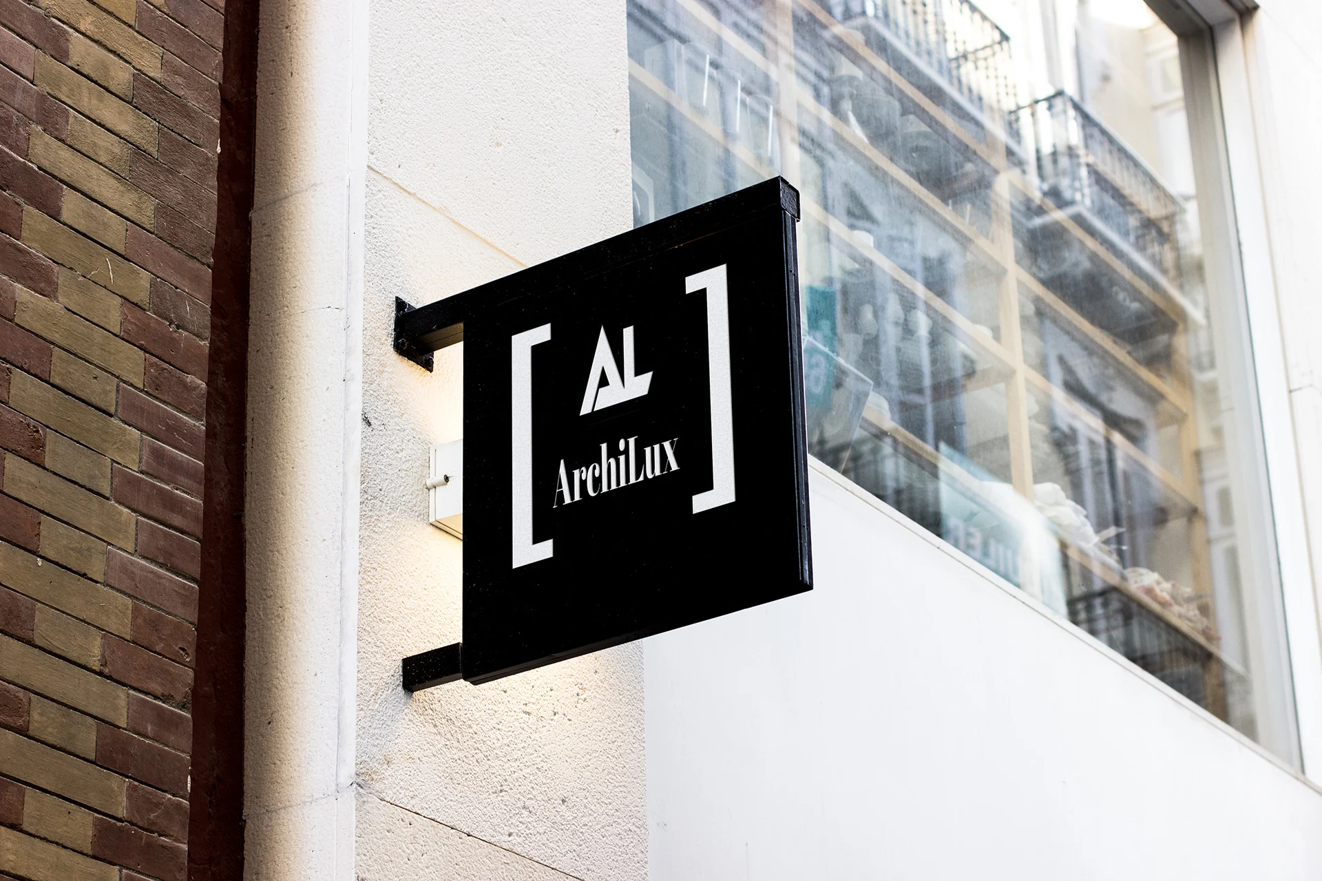 Application du logo Archilux sur un support